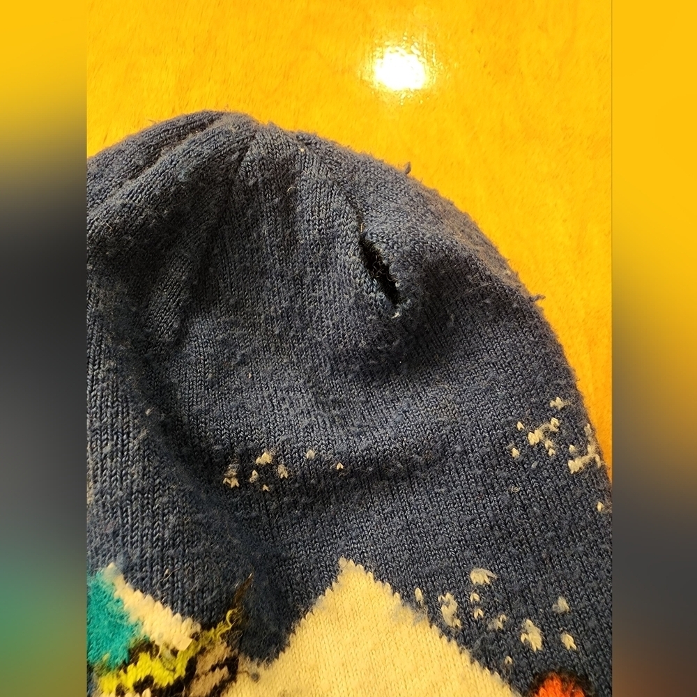 Smartwool Kids Reversible Blue Yeti Beanie - Picture 3 of 8